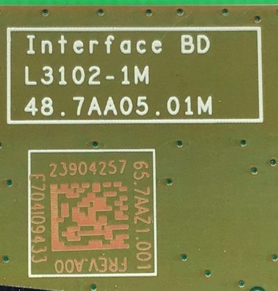 MAIN PARA MONITOR DELL / NUMERO DE PARTE 65.7AAZ1.001 / 48.7AA05.01M / 23904257 / L3102-1M / MODELO P2014HT	 - Imagen 2